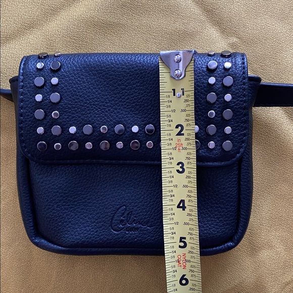 Celine Dion Black waist bag with Stud Accents - Picture 8 of 9